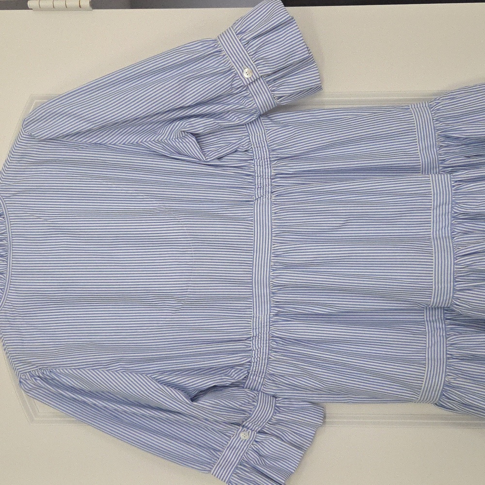 Gretchen Scott Designs Blue And White Striped Dress. Great Condition! - Picture 5 of 11